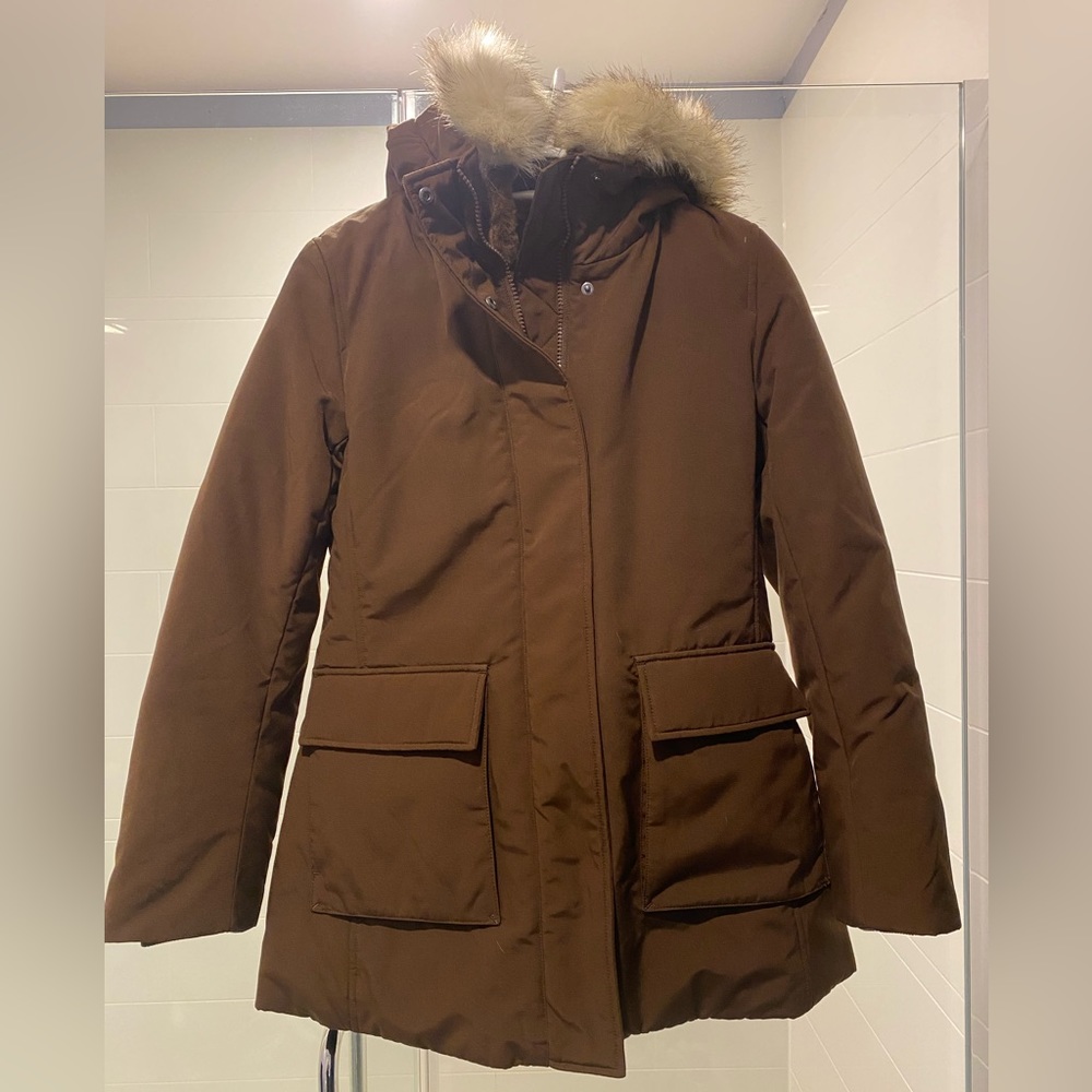 Brown UNIQLO Parka XS